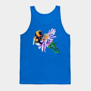 Bumble bee and a flower Tank Top